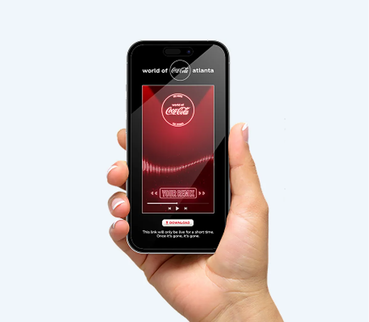 Scanning the QR code to open the result page